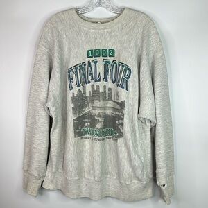Vintage Rugged Sweats Final Four 1992 Hubert Humphrey Metro Minnesota Sweatshirt